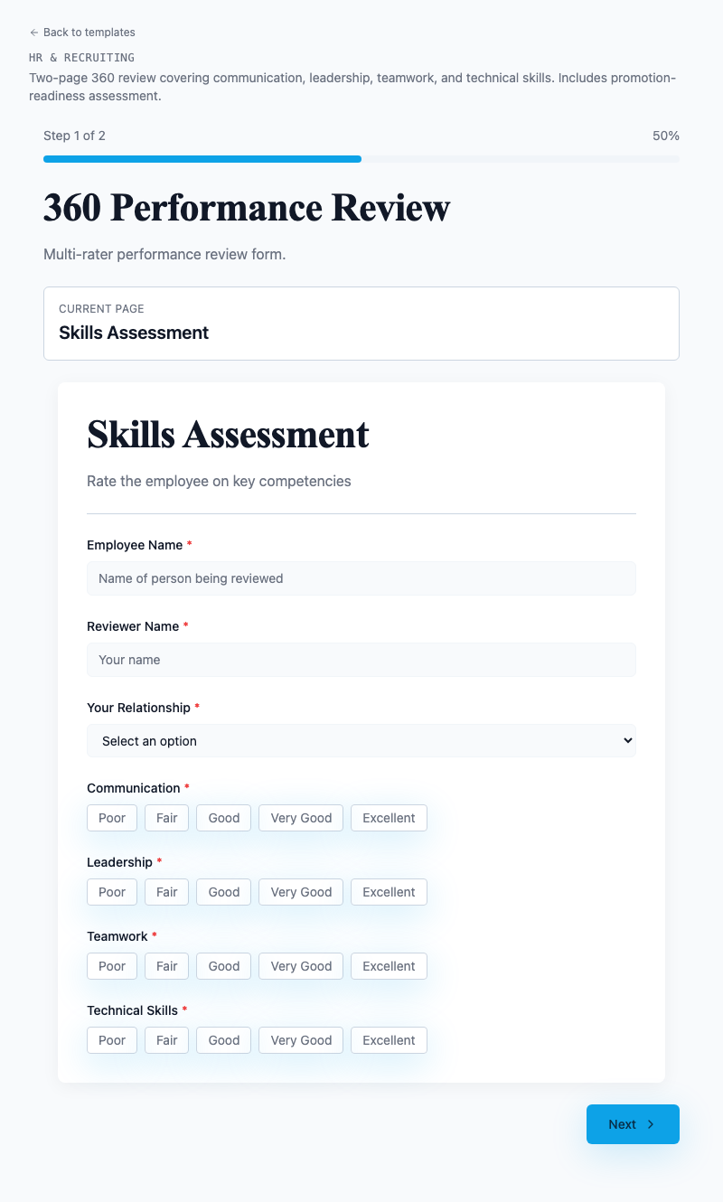 360 Performance Review