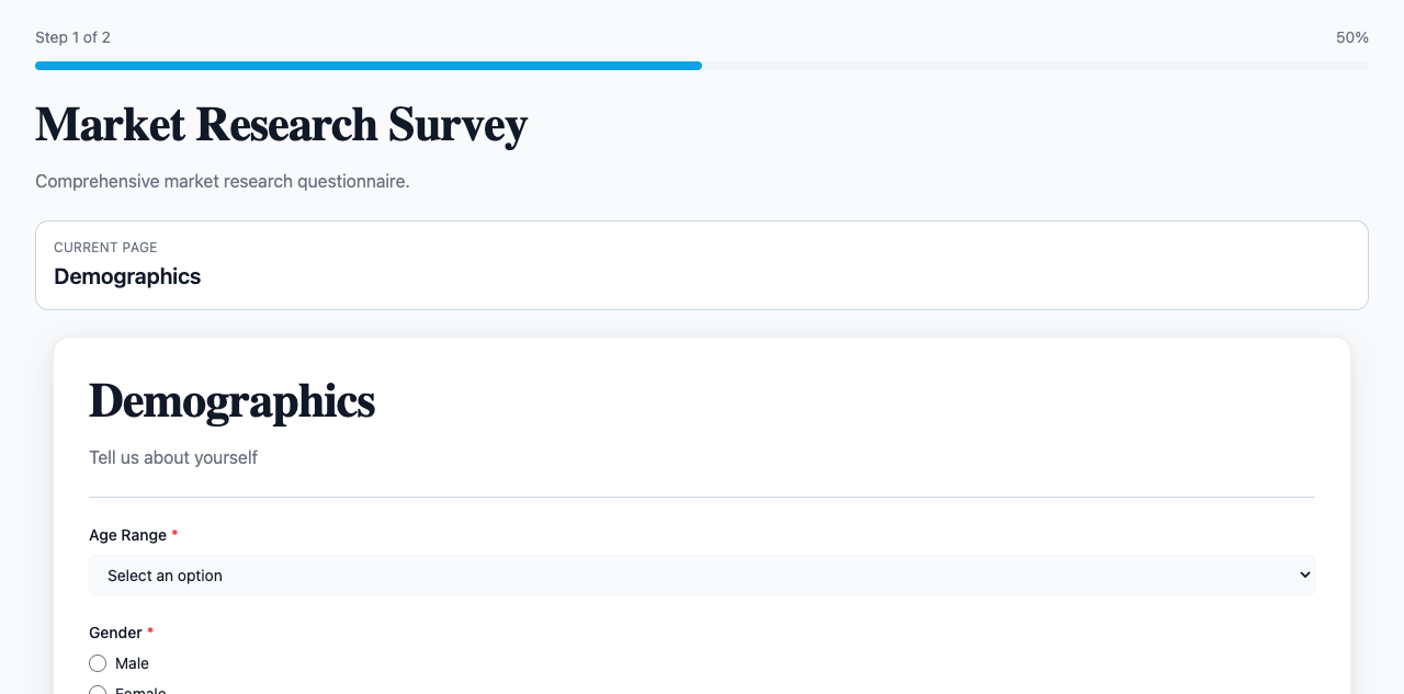 Market Research Survey