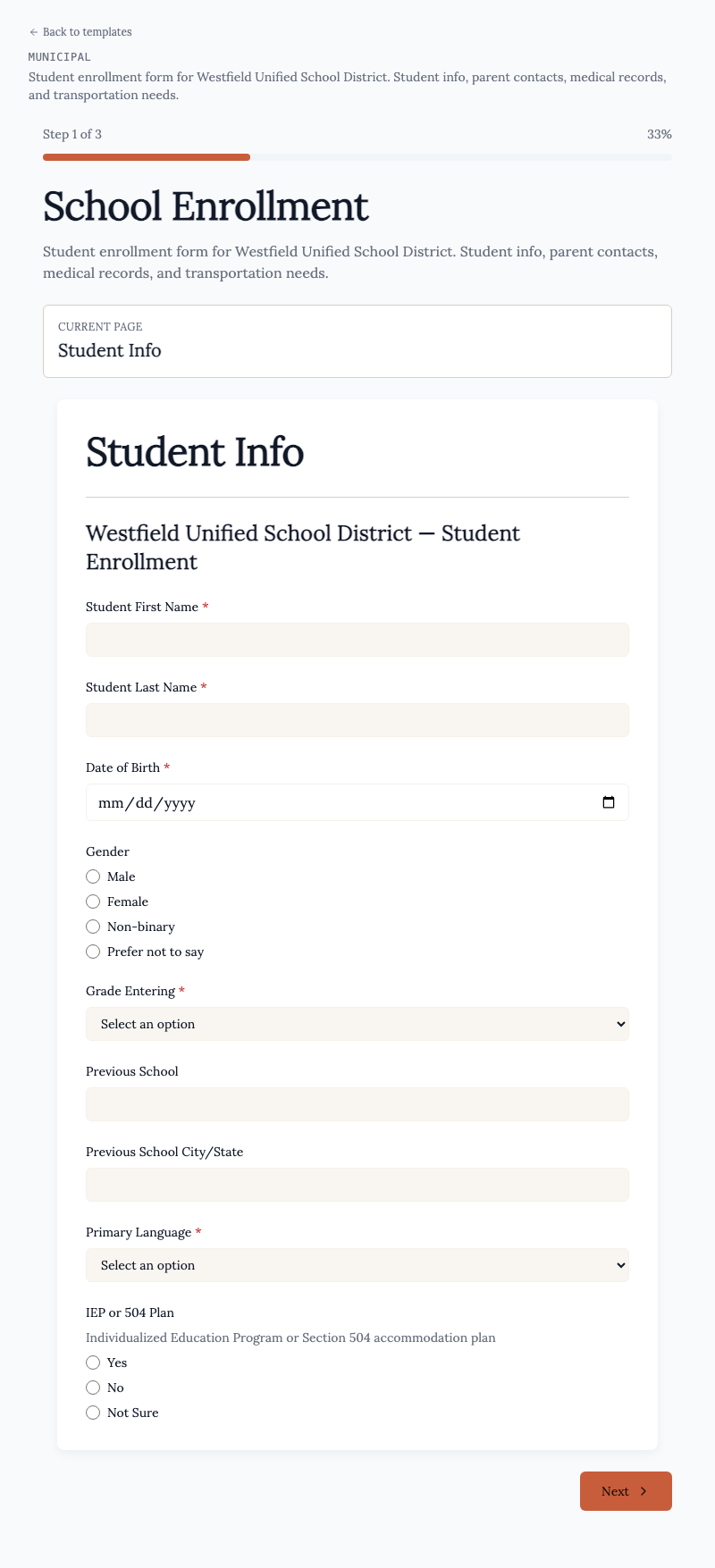 School Enrollment